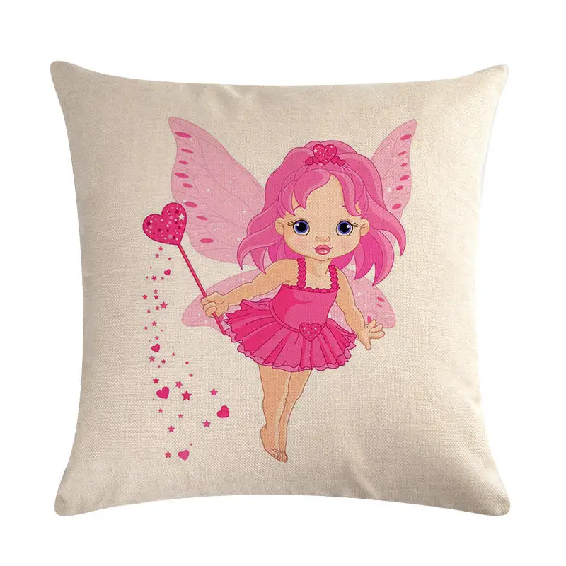 5 Сказок для девочек butterflyhomerdecor, чехол для подушки, Наволочки, покрытия для подушек размером 45*45 см диван-подушка для сидения, декоративный светильник - Цвет: 5