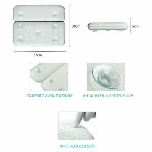 Новая Водонепроницаемая Ванна Подушка для ванны спа расслабляющая подушка