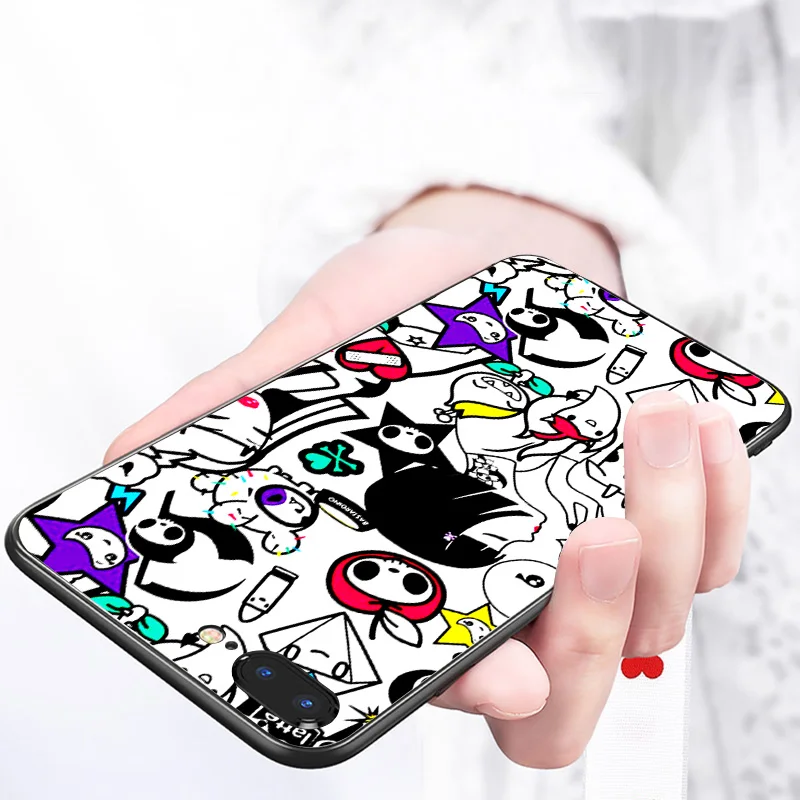 IIOZO Soft Silicone Phone Case for iPhone 8 7 6 6S Plus XR X XS MAX Cartoon Bear Color Painting Cover Shell Coque | Мобильные