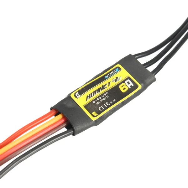 Htirc Hornet серии 6A 2 4S бесщеточный ESC с 5V/0.5A BEC для RC самолета|brushless esc|esc 6aesc brushless |