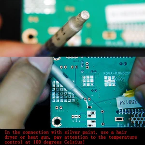 0,3 мл Проводящая серебряная краска проводящая клейкая Проводящая серебряная паста для ремонта светодиодной печатной платы Проводящая серебряная краска