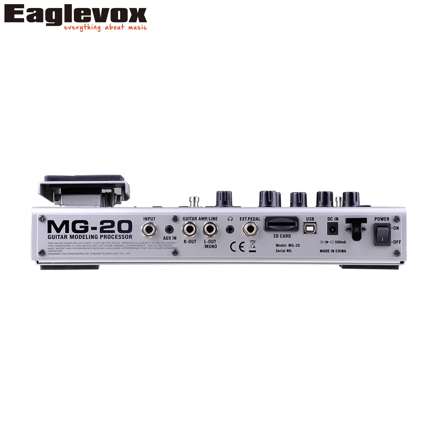 NUX MG 20 гитара моделирование Pattern процессор барабан Педальный переключатель Solo