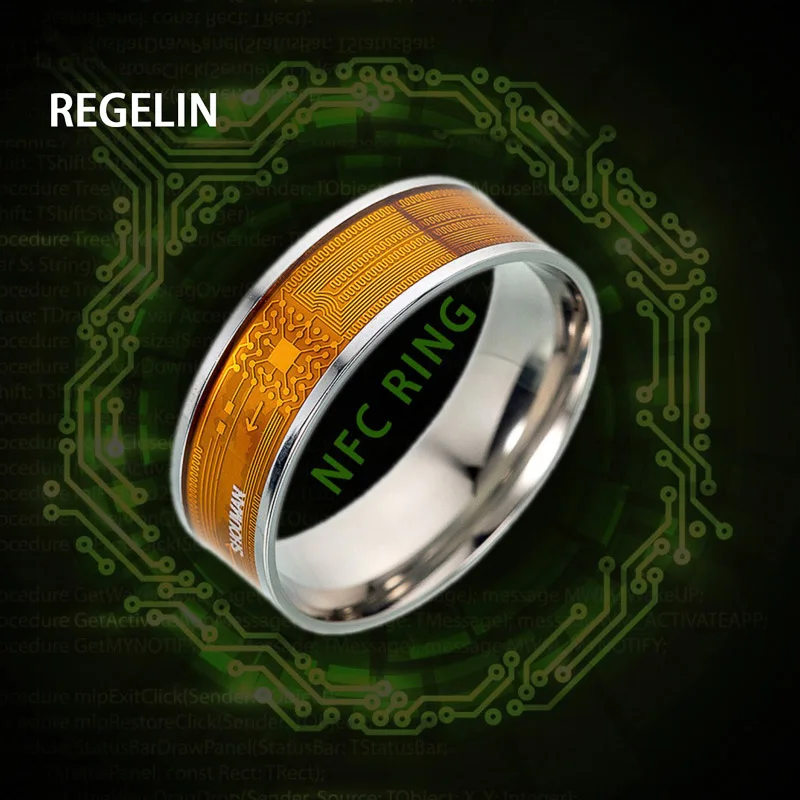 REGELIN дропшиппинг NFC программируемые кольца кольцо из нержавеющей стали 316L для мужчин s ювелирные изделия для мужчин и женщин для мужчин подарок