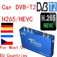 newest dvb t2 h 265 car digital tv receiver dtv mobile 2 antenna hd dvb t2 h265 hevc main 10bit for europe