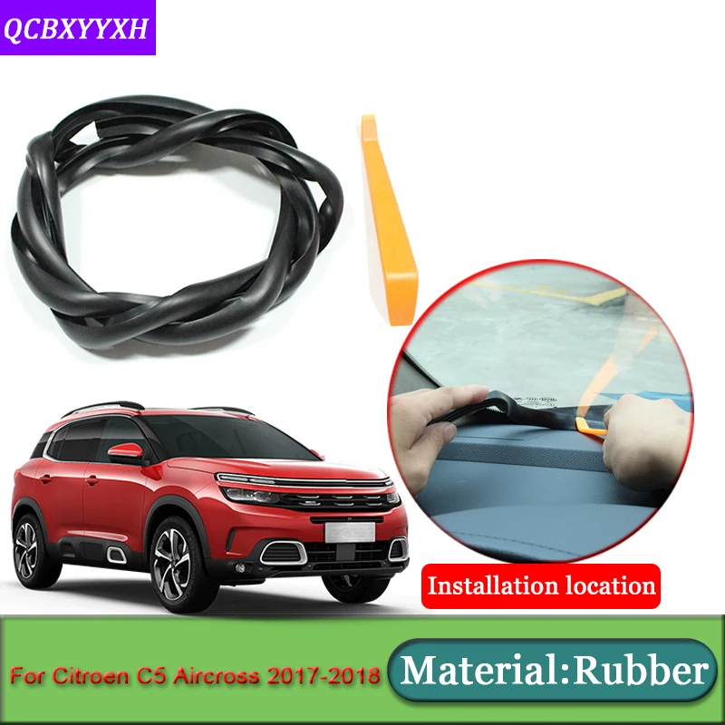 Автомобиль-Стайлинг для Citroen C5 Aircross анти-Шум Звукоизолированные пыле приборной панели автомобиля лобового стекла уплотнительной ленты аксессуары