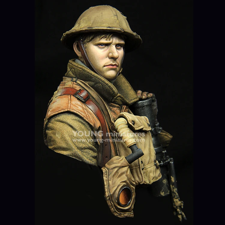 1/10 Британский Льюис ганнер WWI полимерная модель бюст GK военная тема разобранный и