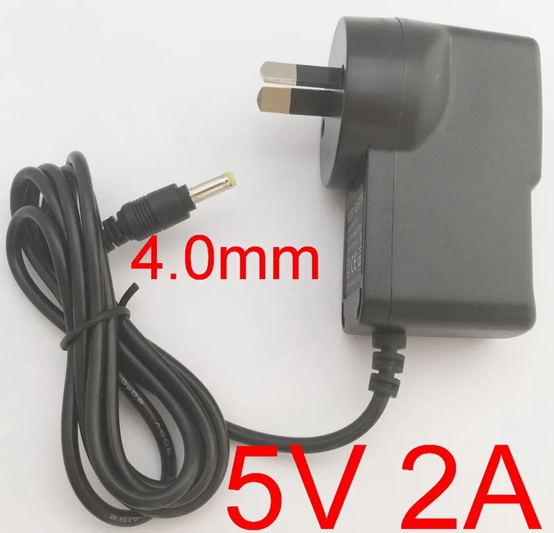 AU plug 1 шт. 5 в 2A зарядное устройство адаптер питания DC 4,0*1,7 мм для Android tv Box для sony psp 1000 2000 3000 для Xiaomi mibox 3S - Цвет: AU plug