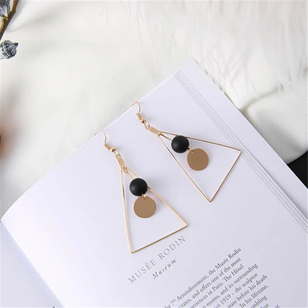 Серьги JIOFREE в Корейском стиле с геометрическими элементами серьги без проколов