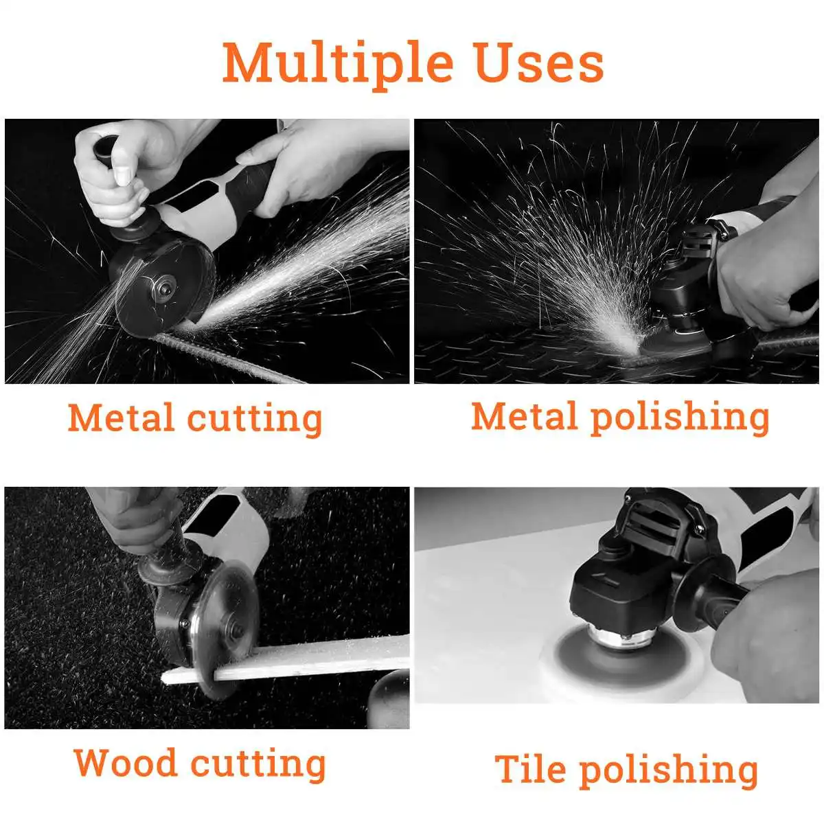 188VF/218VF Electric Angle Grinder Cordless 10/15-cell large capacity battery Polisher Polishing Machine Cutting Tool Set