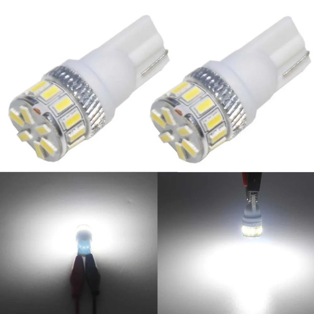 

Extremely Bright 3014 Chipsets 194 168 2825 W5W T10 New Style LED Bulbs,White--2yr Warranty Included