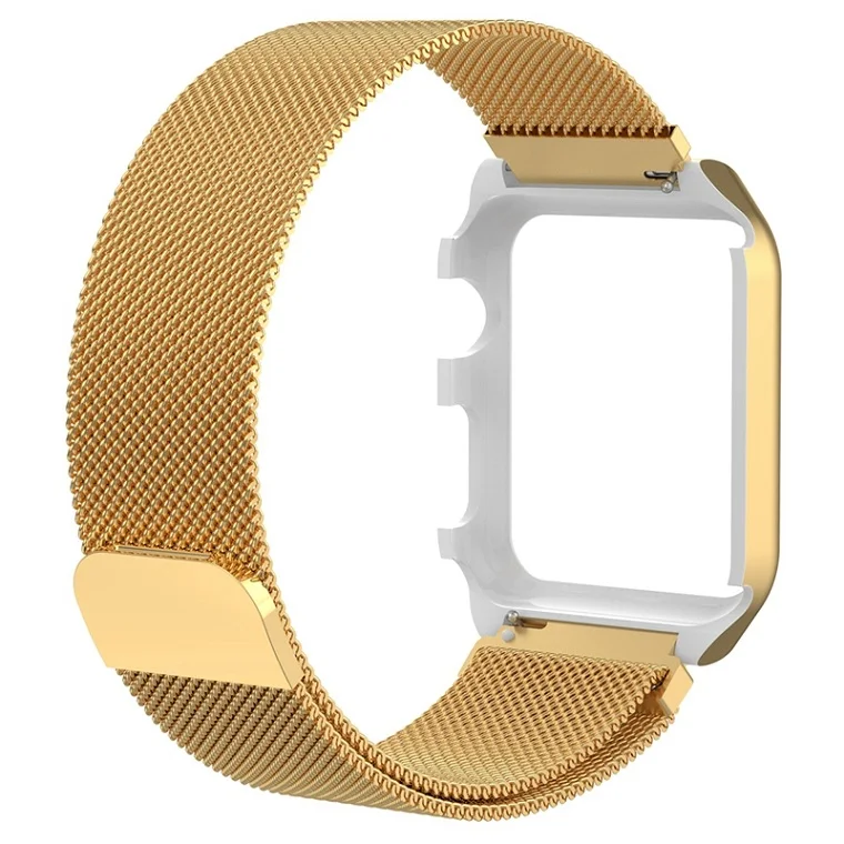 gold Hangrui ремешок для Apple Watch группа 42 мм 38 мм для applewatch 3 2 1 запястье Нержавеющая сталь браслет ссылка Миланского магнит - Цвет: gold