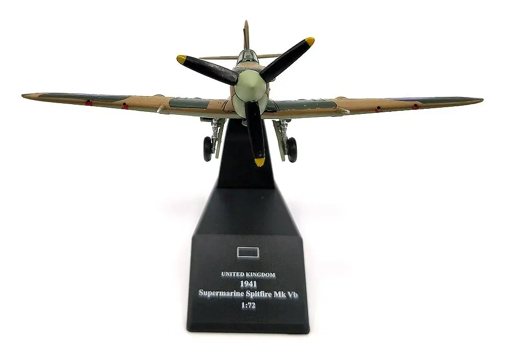 WWII UK 1941 Supermarine Spitfire Mk Vb 1/72 модель самолета для литья под давлением |