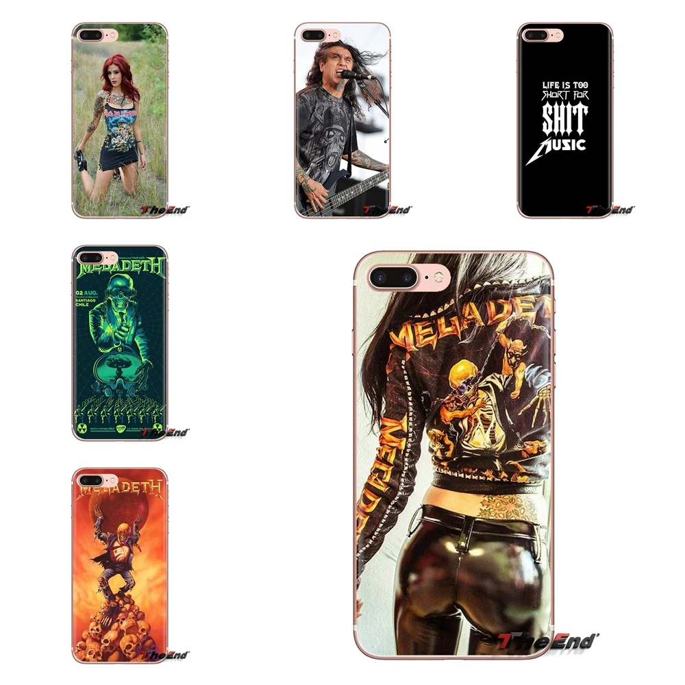 megadeth rust in peace Band Skull For LG Spirit Motorola Moto X4 E4 E5 G5 G5S G6 Z Z2 Z3 G2 G3 C Play Plus Mini TPU Shell Covers |