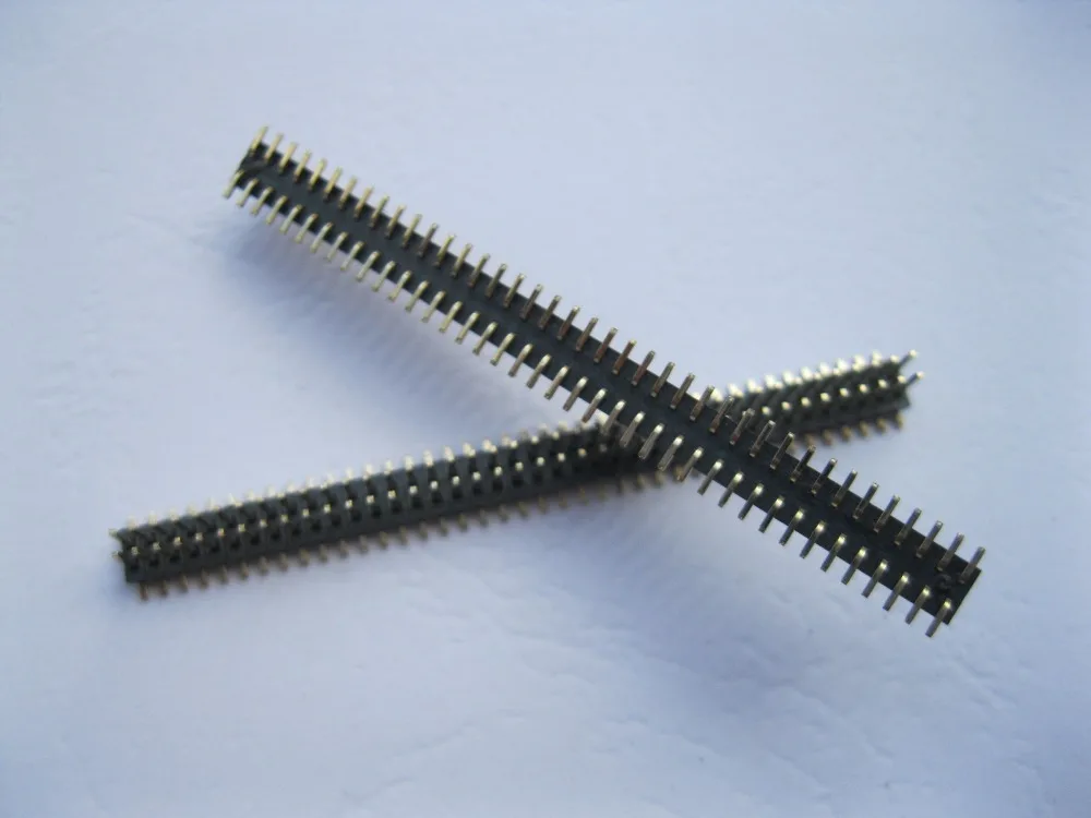 200 шт. SMD SMT шаг 1 27 мм 2x40 80pin хрупкий штыревой разъем двухрядная полоса с золотым