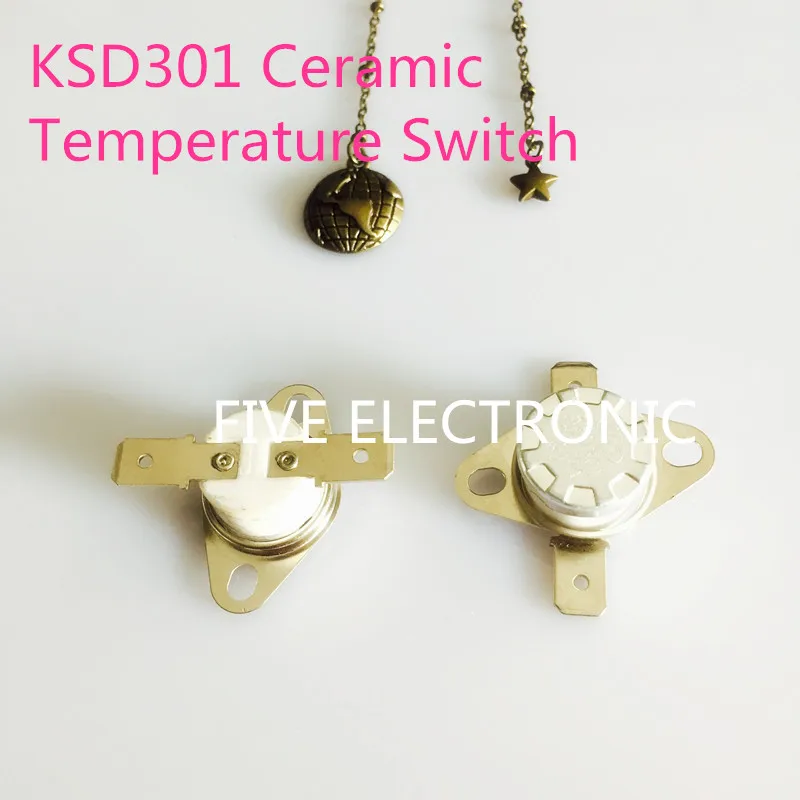 5 шт./лот KSD301 250 в 10 А керамический температурный переключатель детской яркости