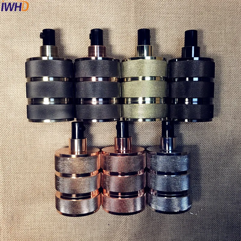 

IWHD Retro Vintage E27 Socket Lampholder Douille E27 Lamp Holder For Loft Industrial Pendant Light