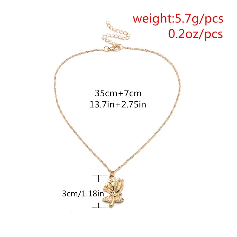 E-блеск цветок кулон ожерелье для женщины сплав металла Материал Романтический