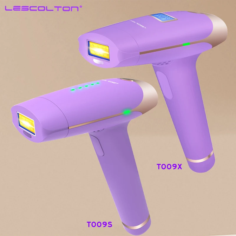 Лазерное удаление волос Lescolton 2 в 1 перманентное с помощью IPL T009S или T009X на лице для