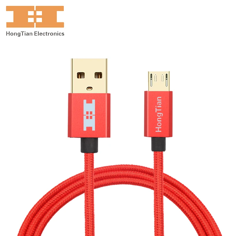 Кабель Micro usb с нейлоновой оплеткой для быстрой зарядки и передачи данных