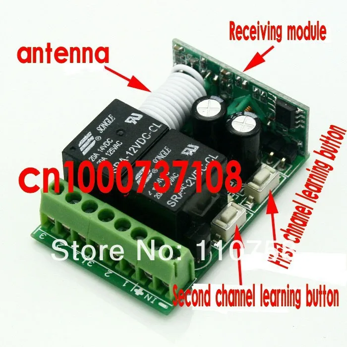 12В 2CH (канал) rf Дистанционное Реле беспроводной умный дом дистанционное