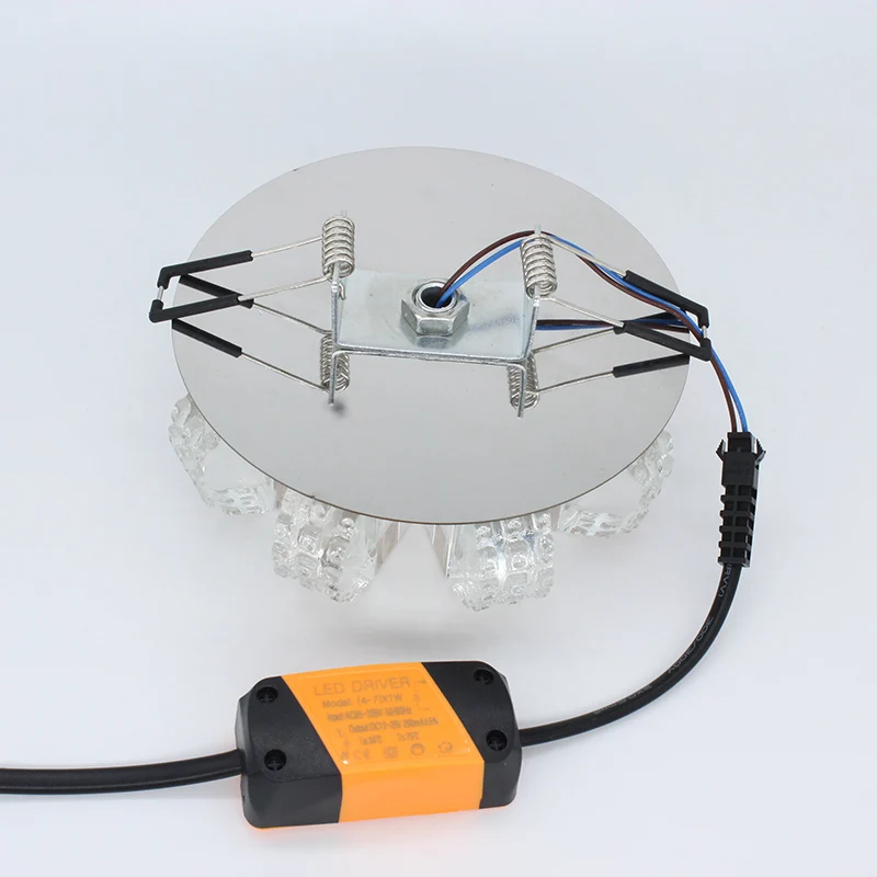 Laimaick 5W3W AC90-260V круглый хрустальный потолочный светильник для гостиной, лампа для помещений, Хрустальный светодиодный светильник для коридора