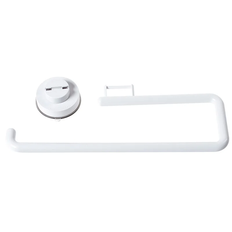 

Kitchen Accessories Storage Holder Vacuum Sucker Paper Towel Rack Adhesive Bathroom Towel Shelf Wall Hanging Roll Paper Rack