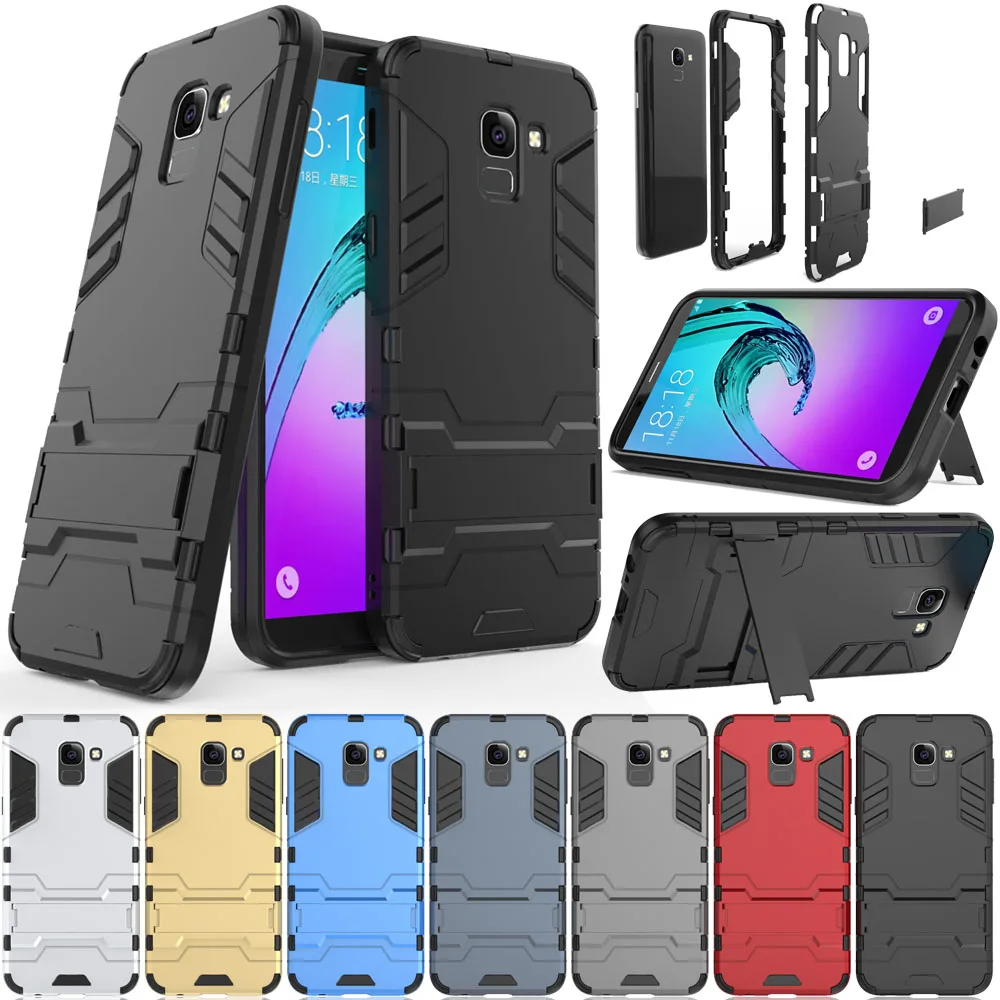 2In1 Hybrid Robot Armor Case With Kickstand Anti Shock Impact Protective Back Cover For Samsung Galaxy J6 2018 J600 J600F J600G | Мобильные