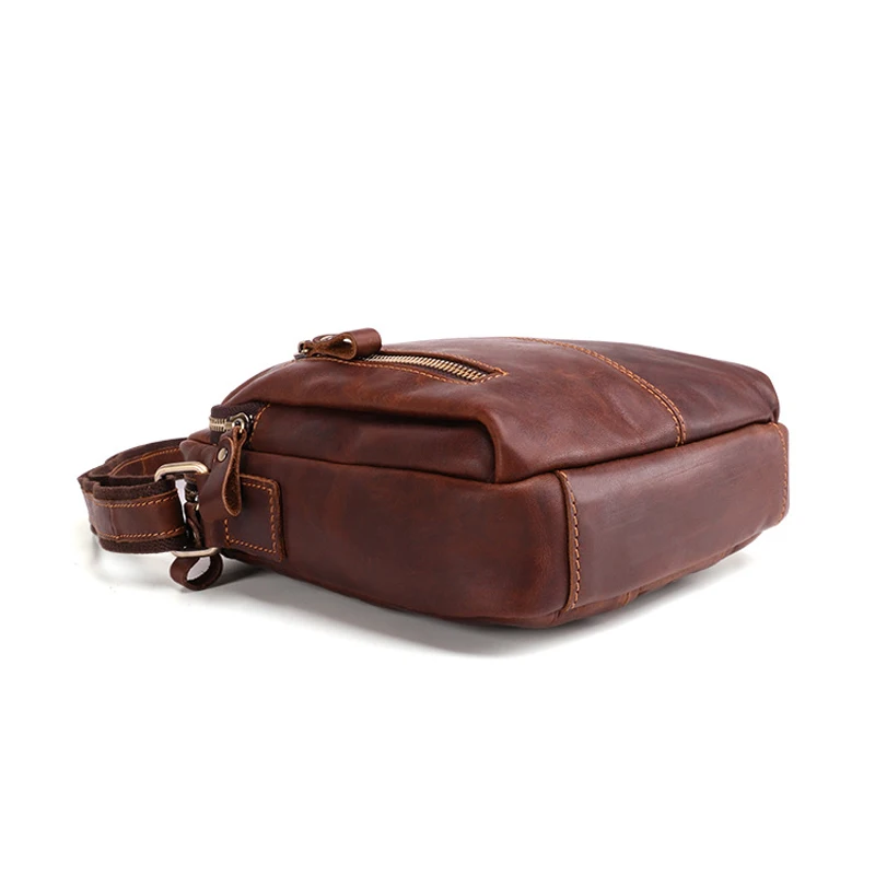 Повседневное коричневой натуральной Для мужчин мужская сумка модная обувь из