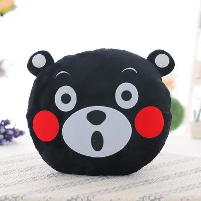 Новый известный талисман KUMAMON плюшевый мишка круглая подушка подарок для ребенка