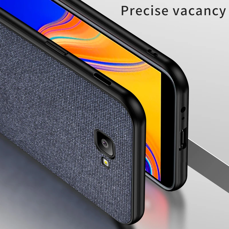Для samsung Galaxy J6 J8 2018 плюс Цвета комбинированная одежда ТПУ мягкий чехол для J4
