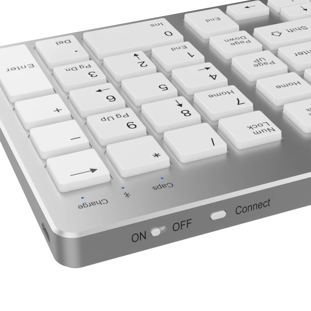 Ультратонкая Bluetooth-клавиатура Zienstar для IPAD MACBOOK ноутбуков ПК и планшетов литиевая