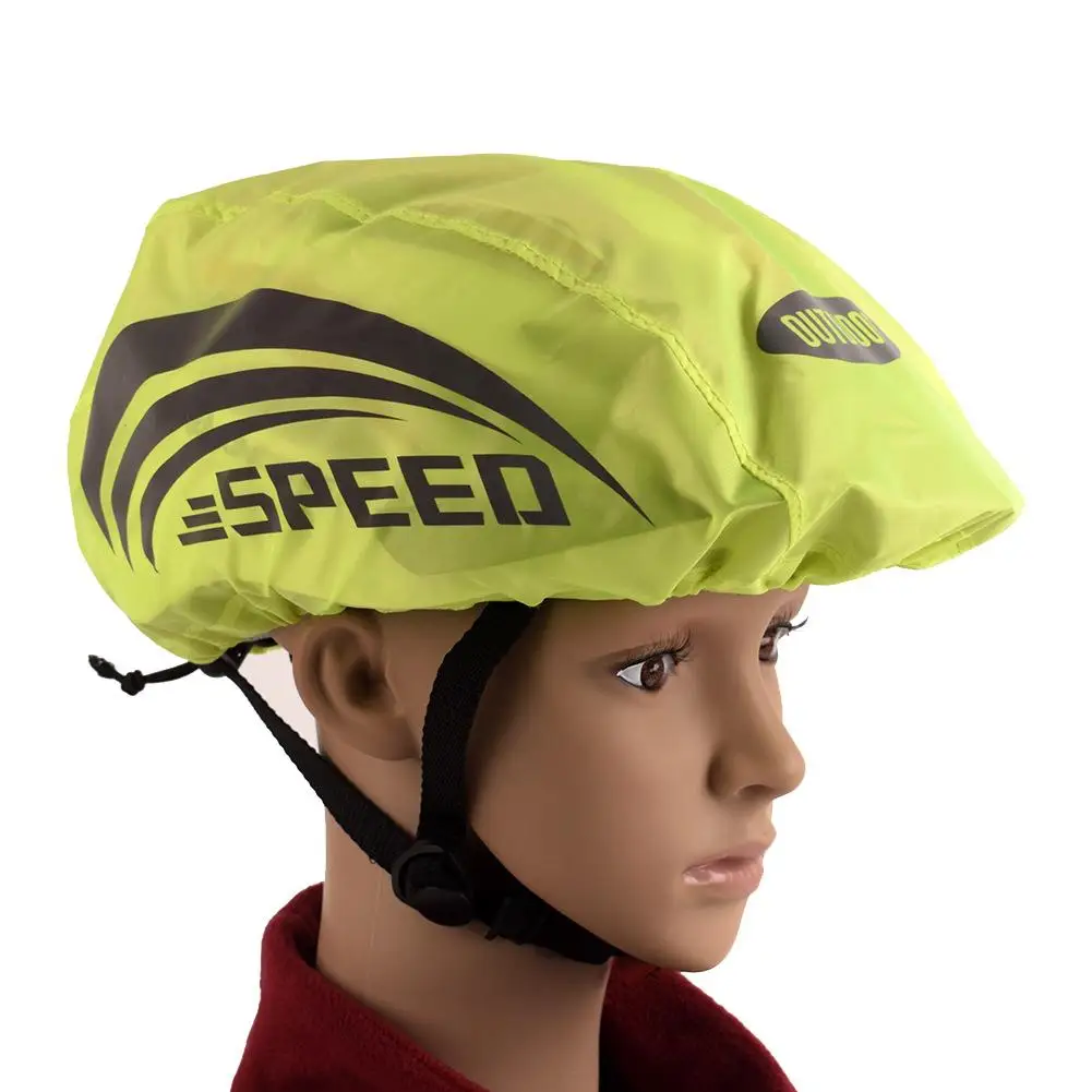 

High Visibility Bicycle Helmet Rain Covers Dustproof Windproof Waterproof Cover MTB Bicycle Ultralight Helmet Safe Accessories3