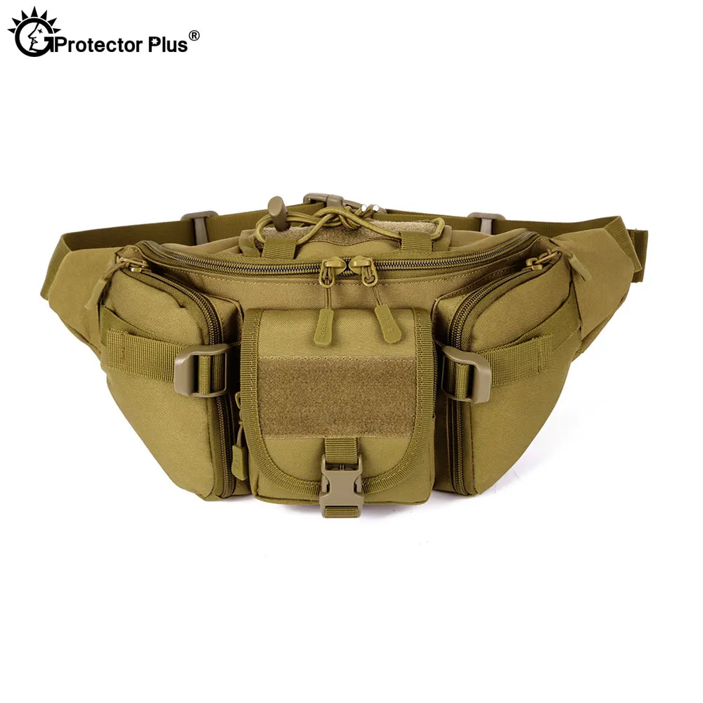 Протектор Плюс тактическая Сумка военный стиль MOLLE система кемпинг сумка водонепроницаемый камуфляж поясная сумка Спорт на открытом воздухе, Рыбалка Велоспорт