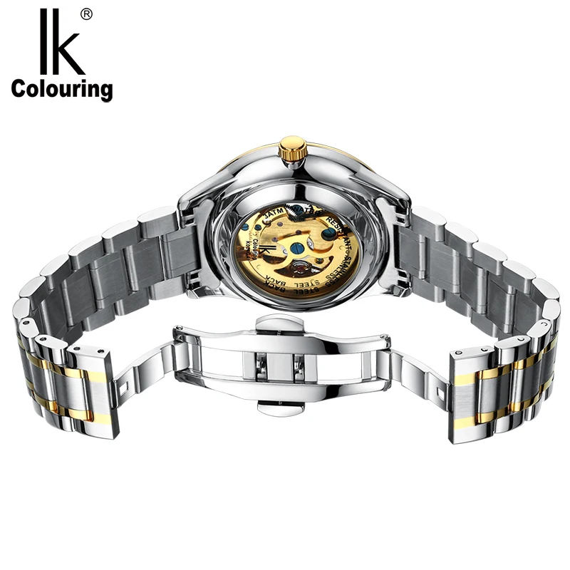 

IK colouring K004 Watches Men's Automatic Watch,Business Analogue Stainless Steel Mechanical Mens Watch