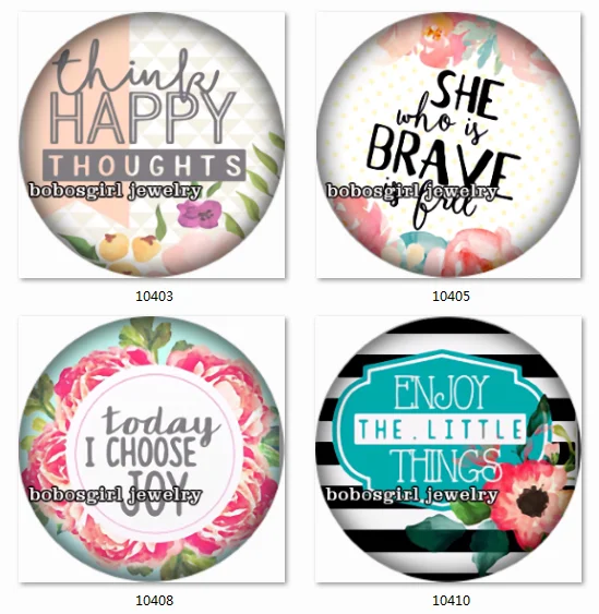 SN1468 word joy enjoy hello sunshine brave happy snap Jewelry Charm photo glass cabochon|popper|popper buttons |