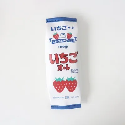 White Strawberries SIXONE креативный индивидуальный пенал имитирует Закуски Упаковка Студенческая простая канцелярская коробка с большой емкостью - Цвет: White Strawberries