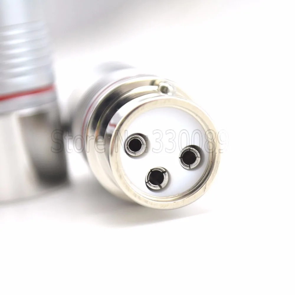 4 шт. 3pin родиевое покрытие теллуровый медный разъем XLR MIC вилка многоканального кабеля Разъем для HIFI аудио