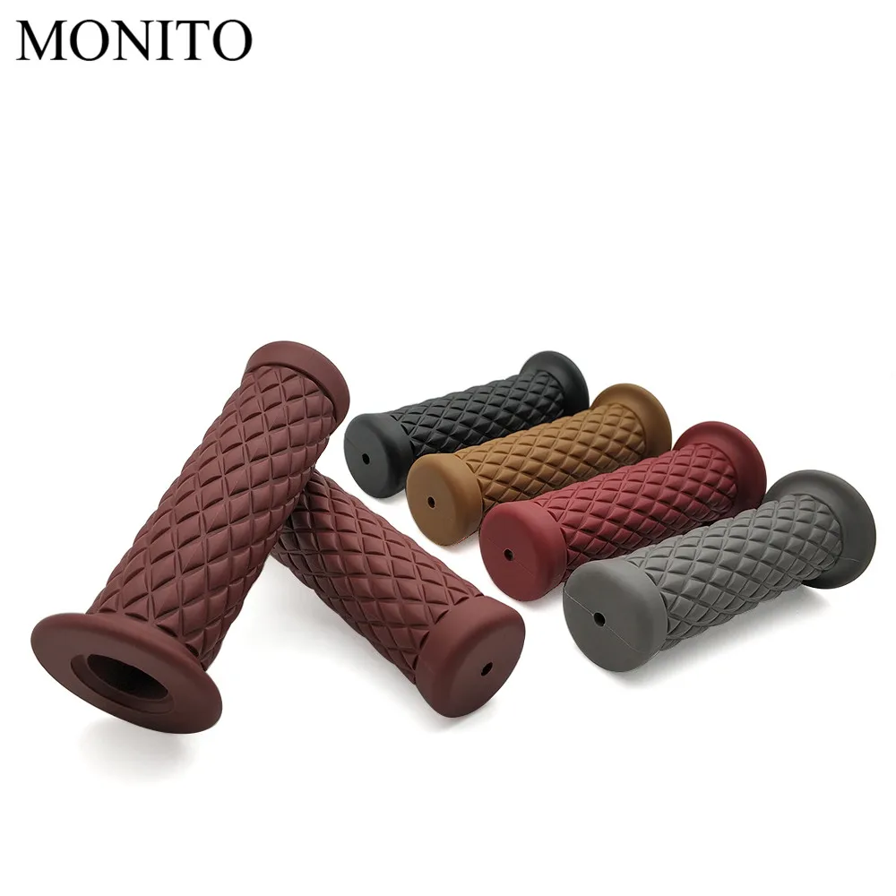 Винтажные резиновые наконечники Руля Мотоцикла 7/8 дюйма 22 мм для KAWASAKI KX65 KX85 KX125 KX250