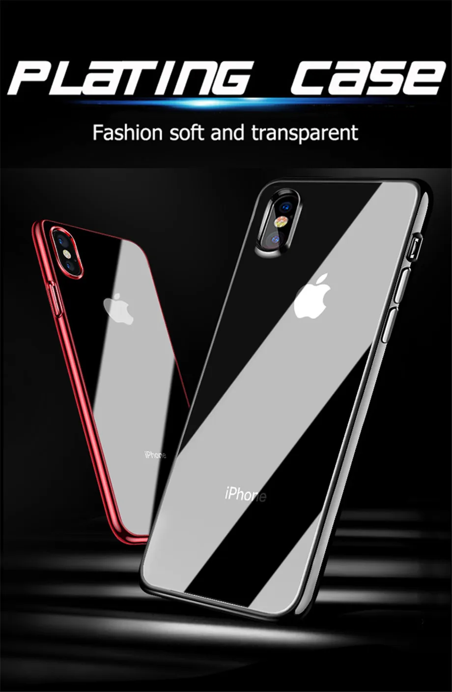 WeiFaJK чехол для телефона для iPhone 8 7 Plus X чехол Роскошный силиконовый прозрачный мягкий TPU чехол для iPhone 6 6s 7 8 XS Max чехол s сумки