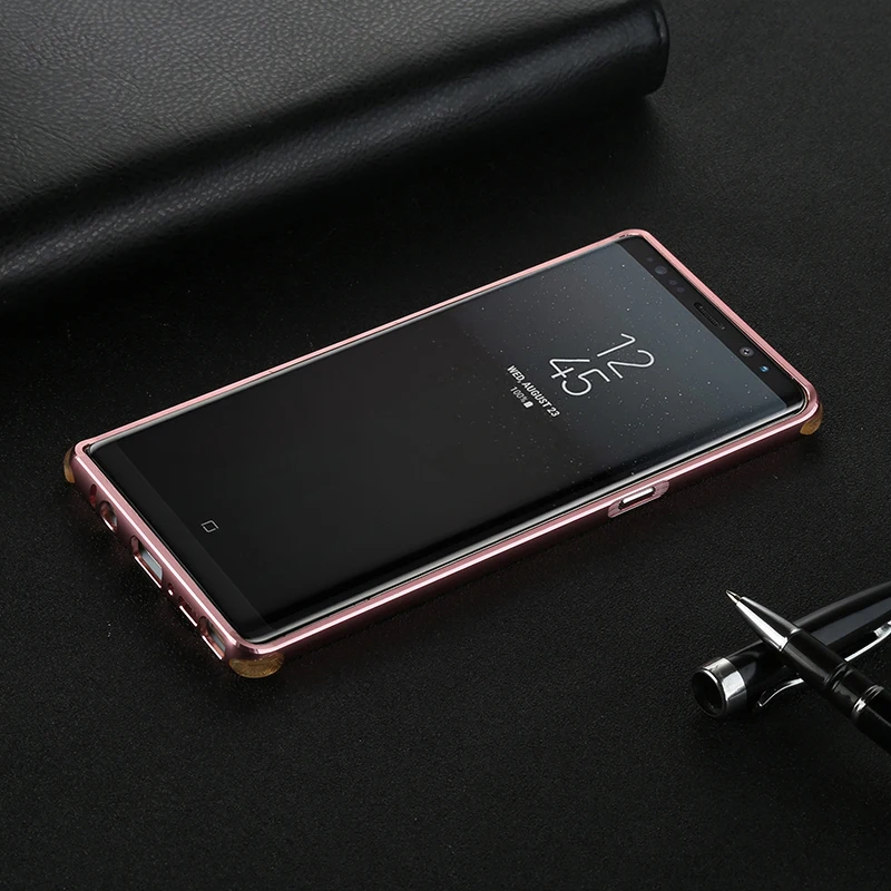Чехол для samsung Galaxy Note 8 чехол Роскошный металлический алюминиевый каркас пластиковый чехол для samsung Galaxy NOTE 8 Note8 чехол