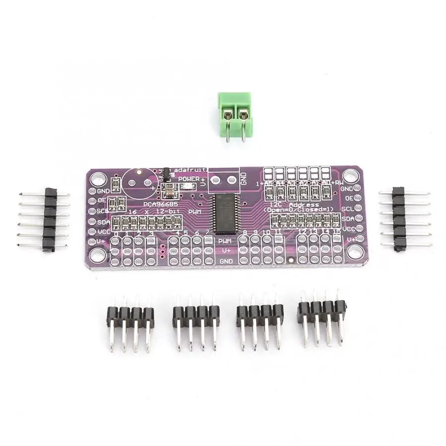 16 канальный видеорегистратор 12 битная ШИМ/Servo Driver I2C интерфейс PCA9685 модуль для arduino