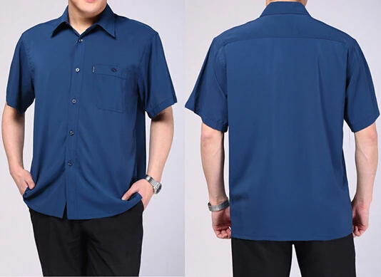 2021 мужские рубашки летние в возрасте от пятидесяти до шестидесяти лет