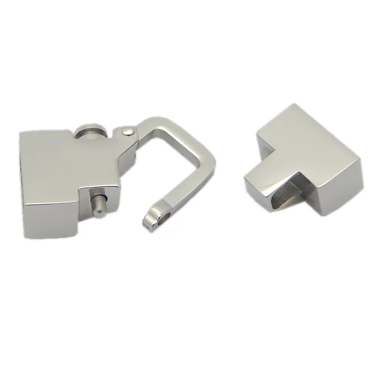 Металлические застежки из нержавеющей стали с отверстием для кожаного шнура