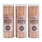 Простые деревянные карандаши HB 2B 2H для рисования манги, 50 шт., Канцтовары для школы и офиса