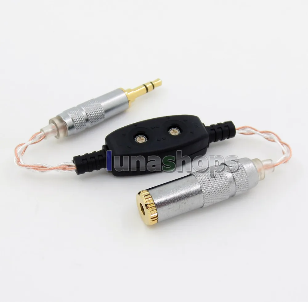 0ohm-220ohm серебро occ 3.5 мм переменный резистор кабель 4*100*0.05 для etymotic ER4 JH24 Роксана и т. д. LN005476