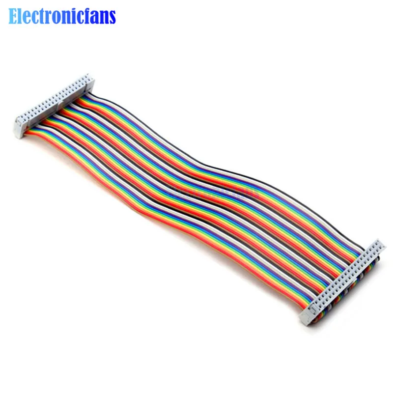 Новейший 20 см 40 PIN 40PIN Way GPIO Rainbow ленточный кабель для Raspberry Pi Model B / +|cable gpio|cable ribboncable