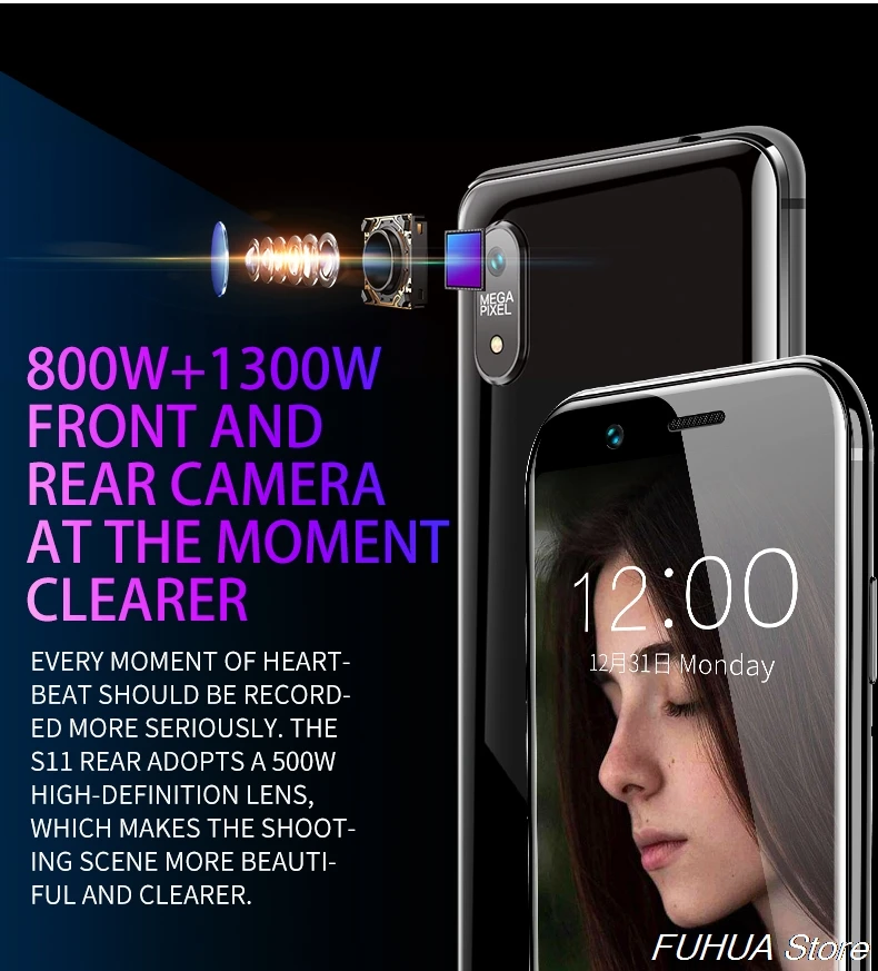 Маленький 4G Мини-смартфон S11 Android 7,1 Google Play Store мобильный телефон MTK6739 WiFi Две sim-карты 3,2 дюймов мобильный телефон gps Bluetooth