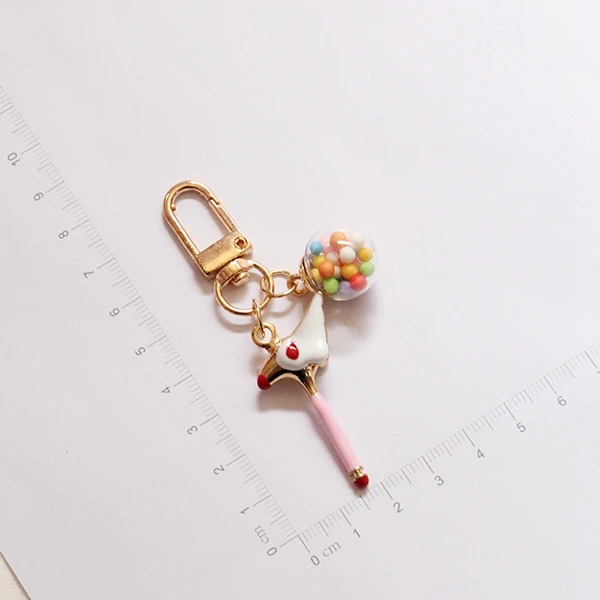 Карта Sakura Pin крылья звезда супер милый шар подарок бойфренд цепь с ключом помпон