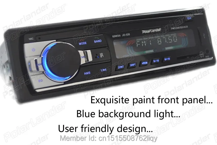 Автомобильный Радио стерео плеер Bluetooth AUX-IN MP3 FM/USB/1 Din/дистанционное управление автомобильный аудио авто MP3 плеер в тире в один din Размер
