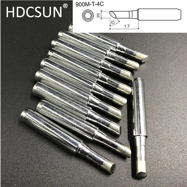 Высокое качество 10 шт./лот 900M T 1C/2C/3C/4C паяльник наконечник для Saike aoyue yihua 936 852d + 909D
